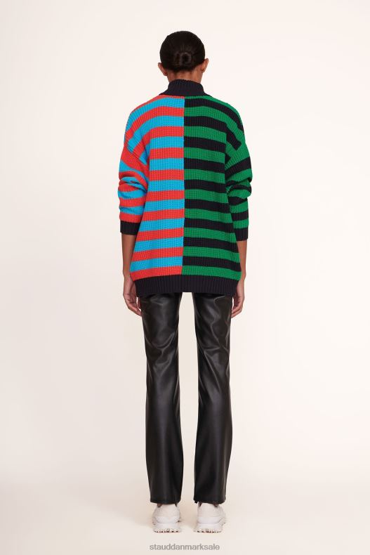 STAUD Kvinder hampton sweater LR4T595 tøj cabana stribe multi