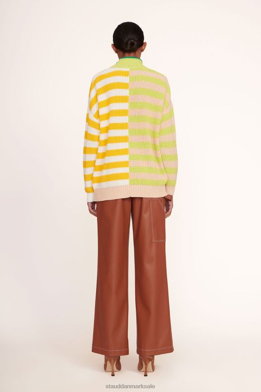 STAUD Kvinder hampton sweater LR4T596 tøj capri stribe multi