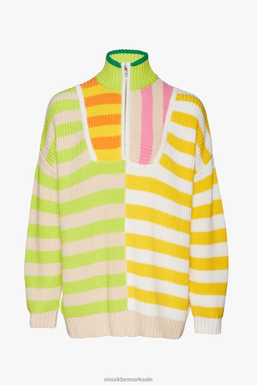 STAUD Kvinder hampton sweater LR4T596 tøj capri stribe multi