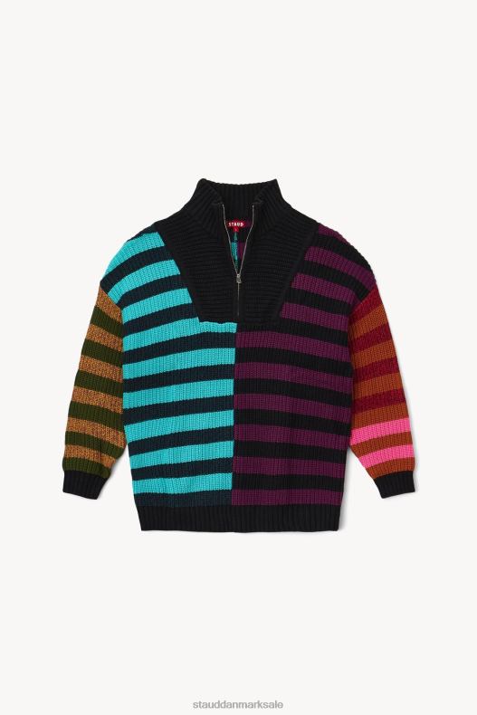 STAUD Kvinder hampton sweater LR4T599 tøj mosaikstribe