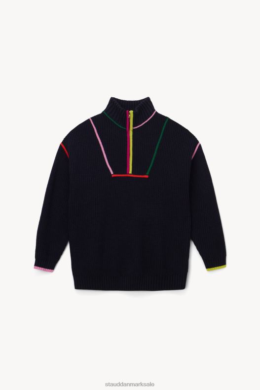 STAUD Kvinder hampton sweater LR4T600 tøj marineblå multi