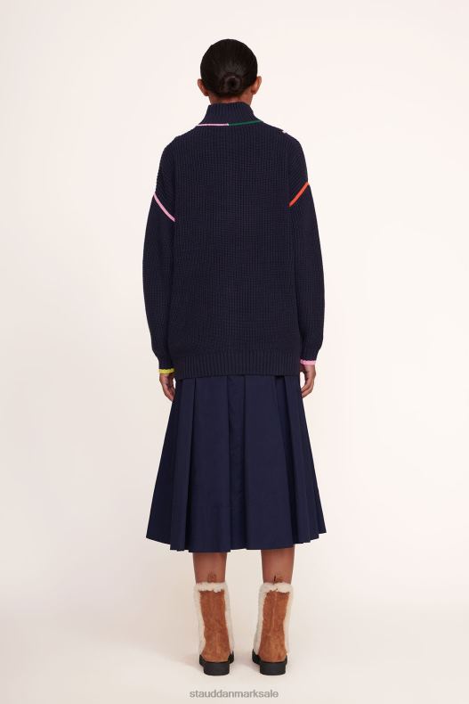 STAUD Kvinder hampton sweater LR4T600 tøj marineblå multi