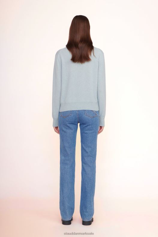 STAUD x C.BONZ Kvinder skræddersyet kashmir sweater LR4T1033 tilbehør lyseblå