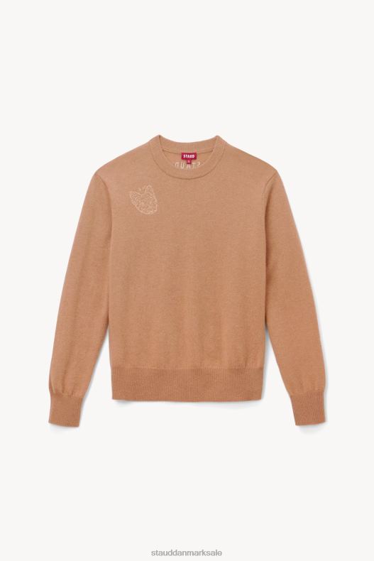 STAUD x C.BONZ Kvinder skræddersyet kashmir sweater LR4T1034 tilbehør kamel