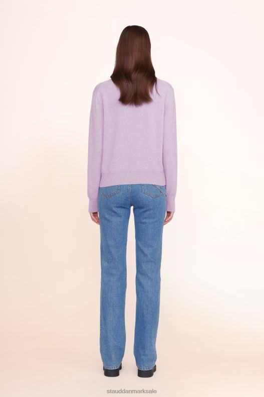 STAUD x C.BONZ Kvinder skræddersyet kashmir sweater LR4T1036 tilbehør lavendel